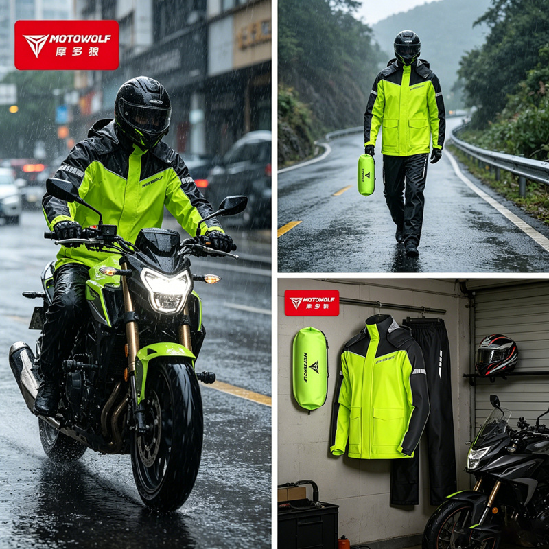 Motorcycle Gear Mens - Accessoires de pluie pour moto MOTOWOLF,