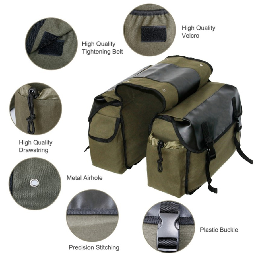 Sacoches arrière en toile et c - Motorcycle Gear Backpack avis et prix