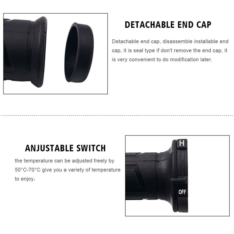 Poignées chauffantes professio - Handlebar Grip Heated avis et prix